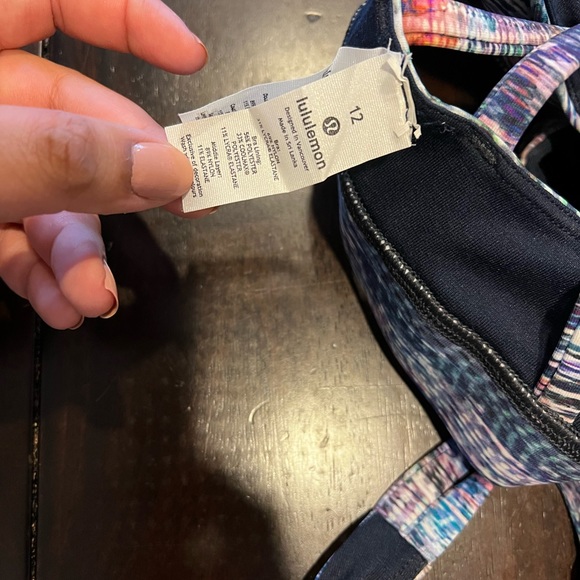 Lululemon Peloton colorful sports bra size 12 - Picture 2 of 3